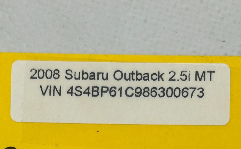 05-09 Subaru Outback Front Right Door Window Sash Track Set of 2 OEM 61240AG100