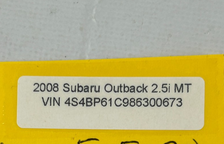 05-09 Subaru Outback Rear Right Door Window Sash Track Set of 2 OEM 62240AG120