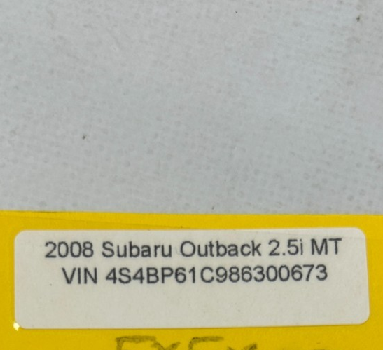05-09 Subaru Outback Rear Left Door Window Guide Track Set of 2 OEM 62240AG130