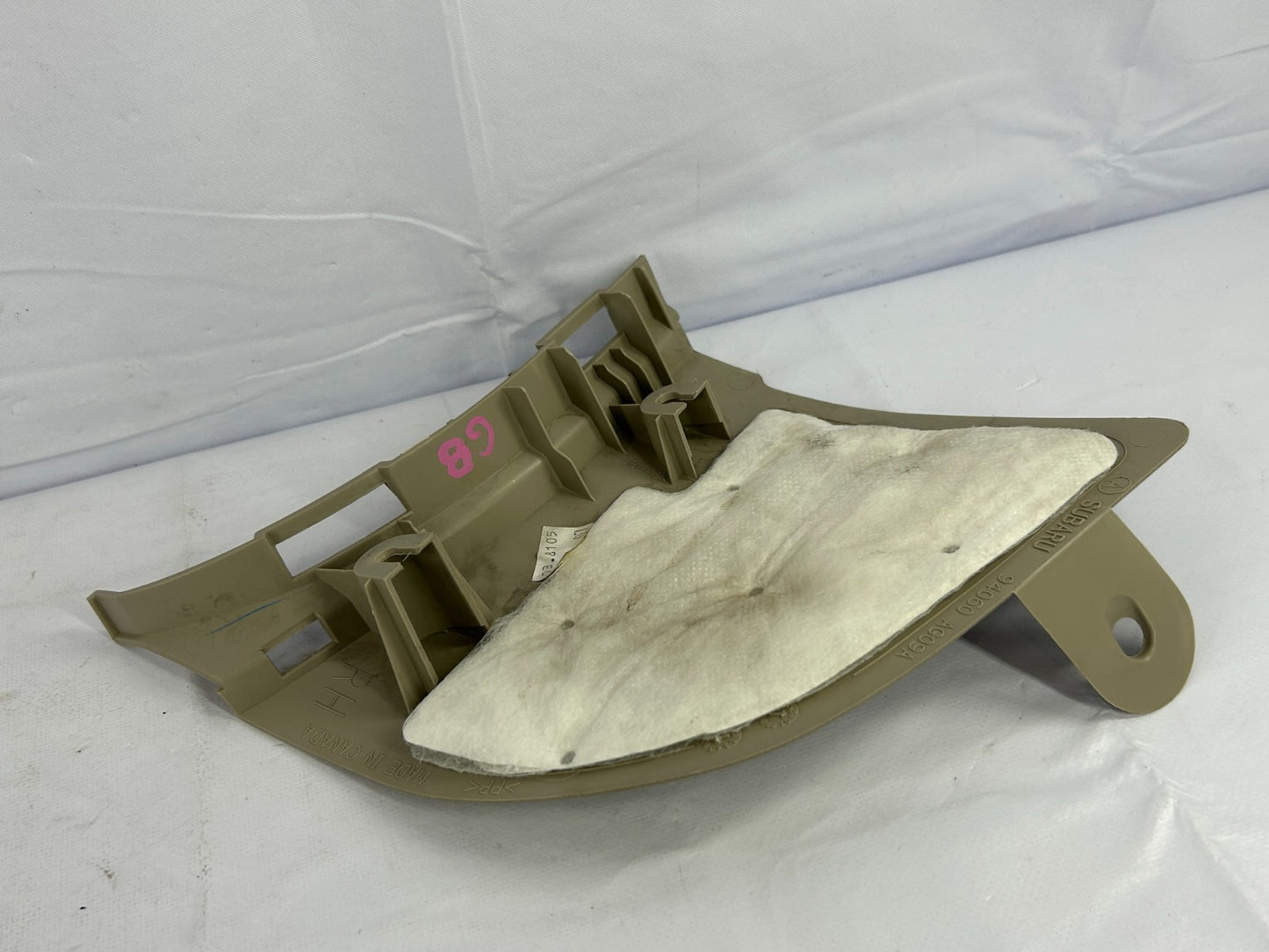 2005-2009 Subaru Outback Front Right Cowl Kick Trim Panel Beige OEM 94060AG09A