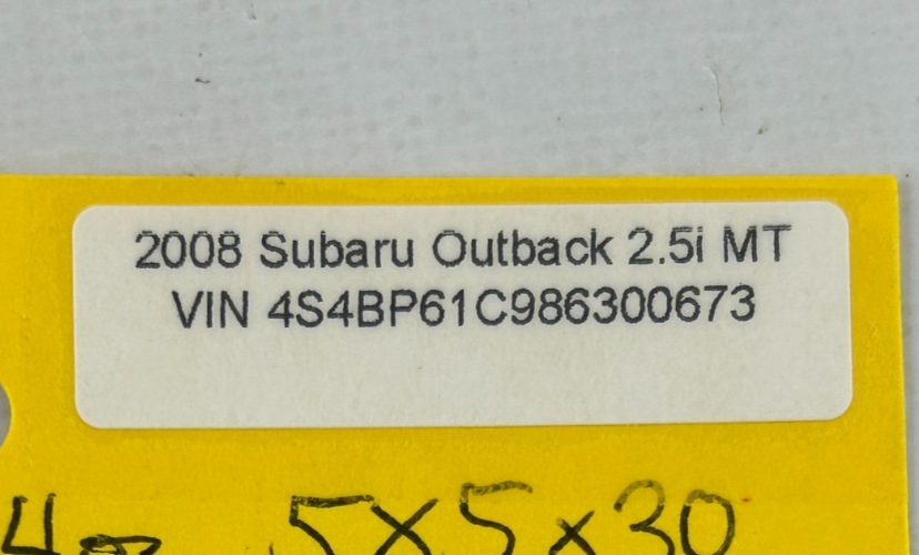05-09 Subaru Outback Rear Left Upper Door Molding Trim Bronze OEM 91012AG11ANN