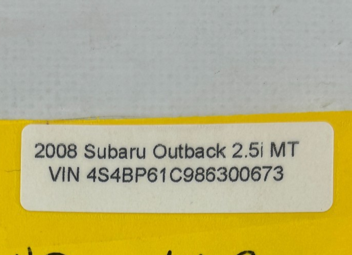 05-09 Subaru Outback Front Left Upper Door Molding Trim Bronze OEM 91012AG09ANN