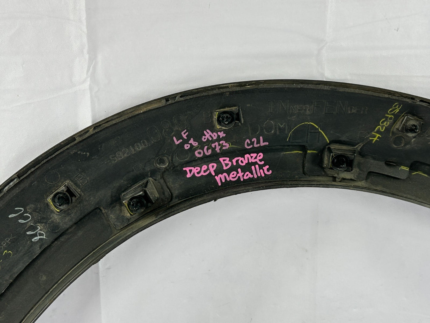 2005-2009 Subaru Outback Front Left Fender Flare Garnish Bronze OEM 91112AG23ANN
