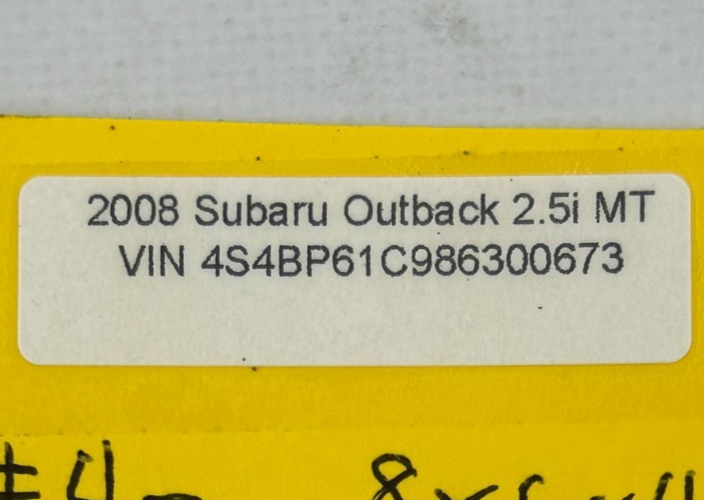 2008-2009 Subaru Outback Front Hood Lock Latch Assembly OEM 57310AG040