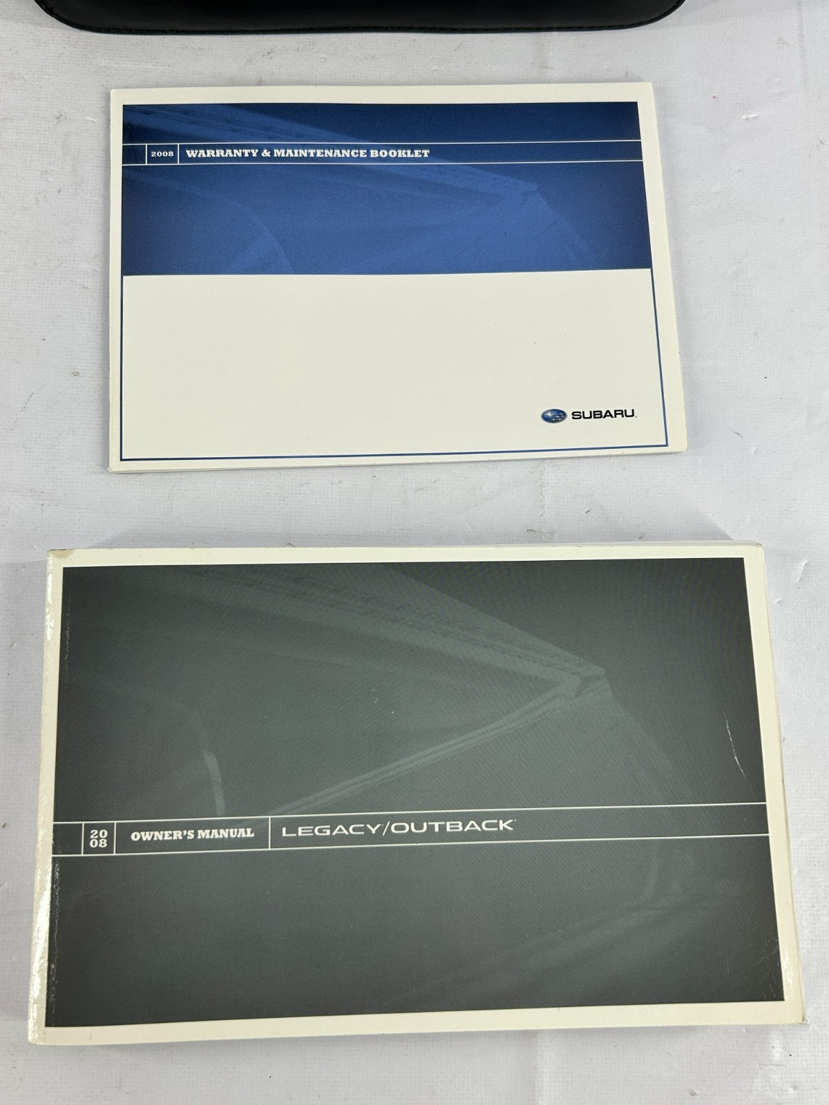2008 Subaru Outback Owner's Manual Guide with Leather Case OEM