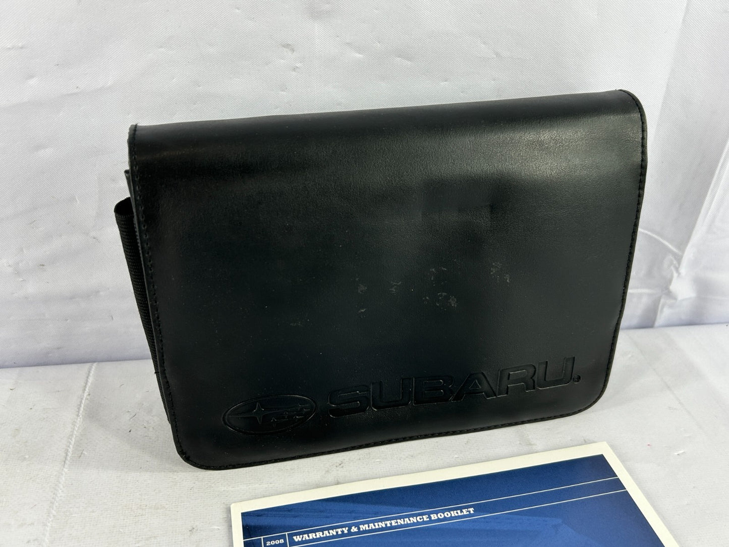 2008 Subaru Outback Owner's Manual Guide with Leather Case OEM