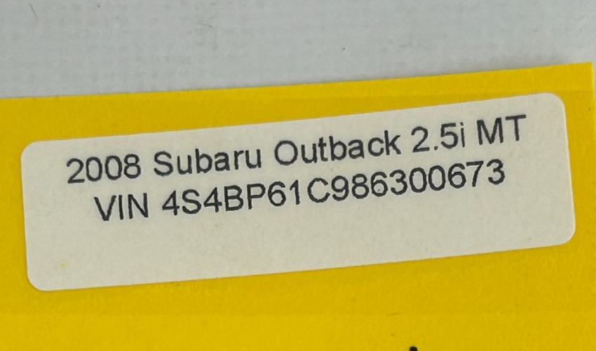 2005-2009 Subaru Outback Emergency Flasher Hazard Switch Button OEM 83037AG01B