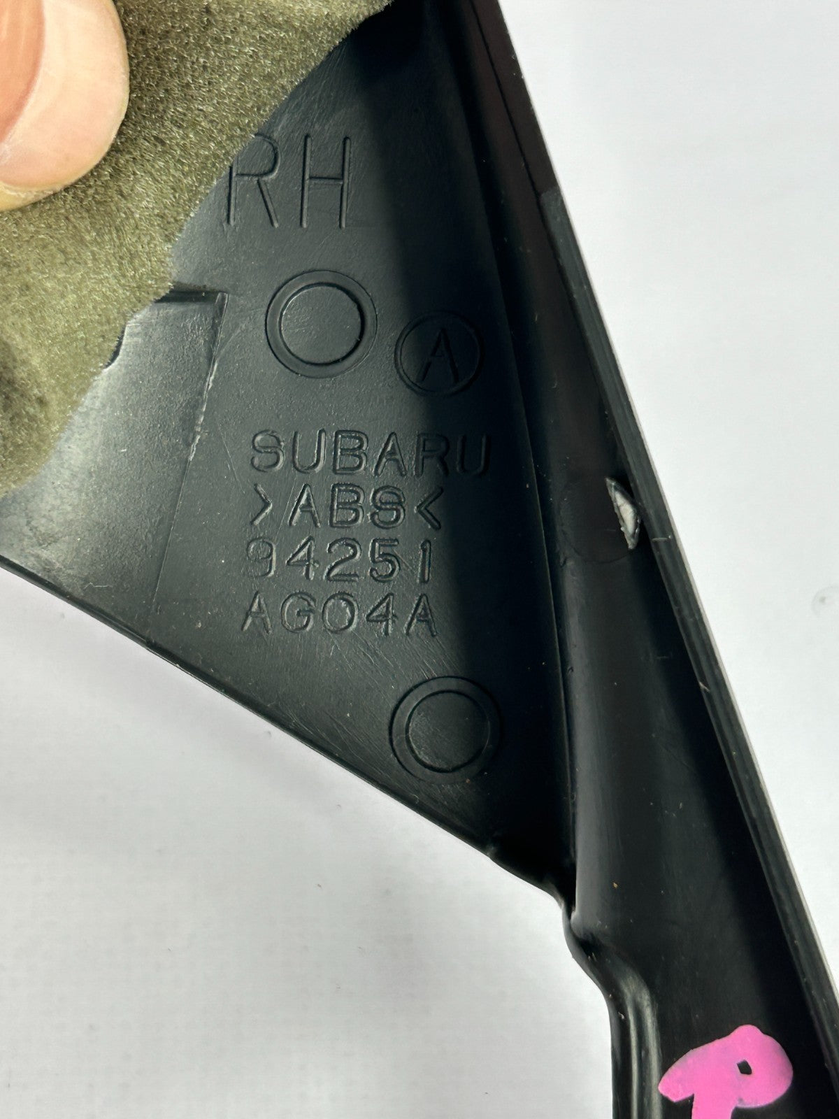 2005-2009 Subaru Outback Front Right Interior Mirror Cover Trim OEM 94251AG04A