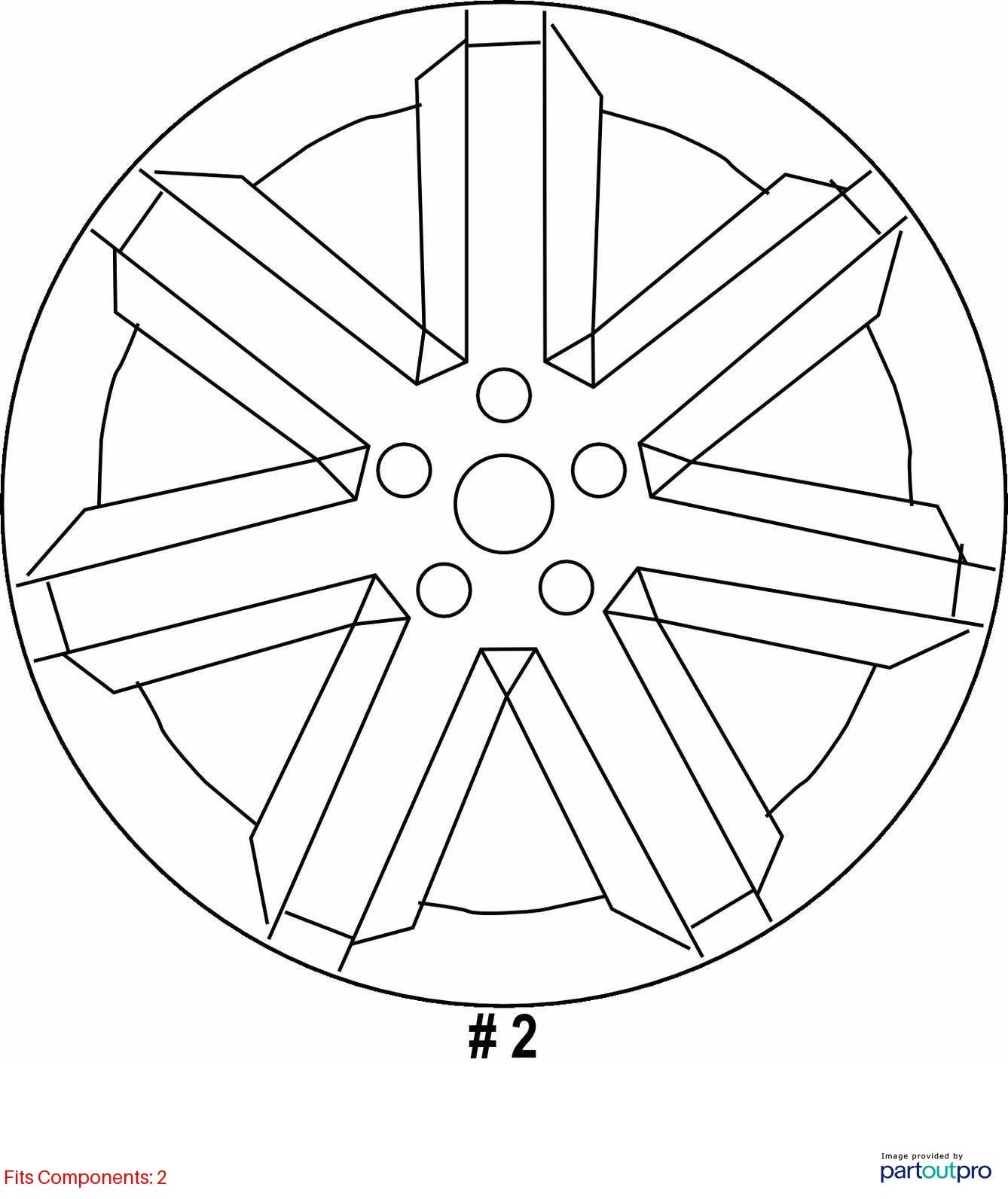 2008-2009 Subaru Outback Alloy 7 Spoke 17x7J 17-inch Wheel Rim 5-Bolt OEM