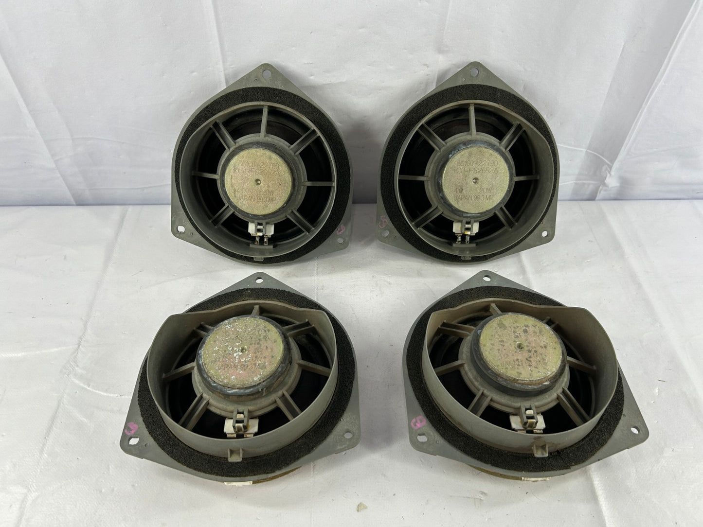 1998-2001 Toyota Land Cruiser Audio Door Speaker Set of 4 OEM 86160-22790