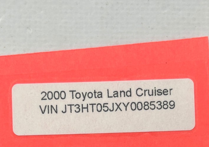 1998-2003 Toyota Land Cruiser Room Dome Light Lamp Beige OEM 81240-60040-A0