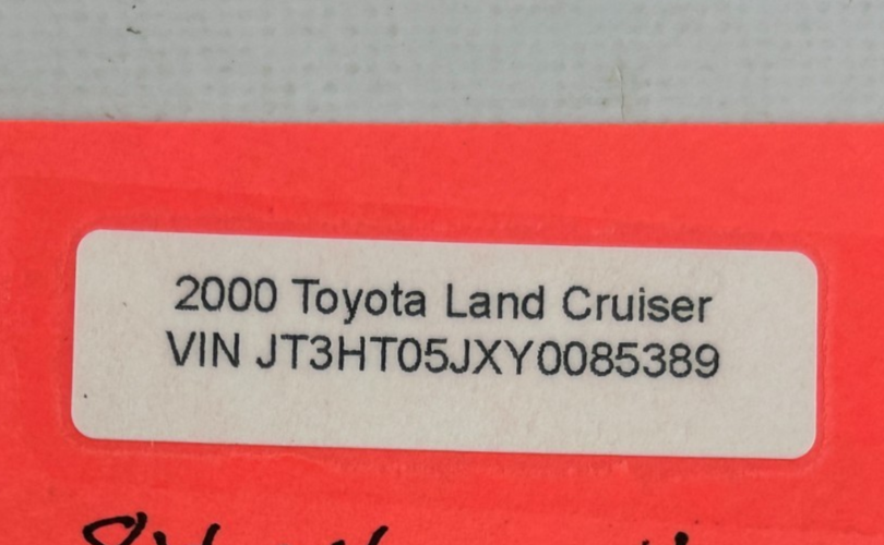 1985-2006 Toyota Land Cruiser Rear Gate Inside Handle with Latch OEM 69212-60030