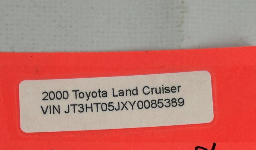 1998-2007 Toyota Land Cruiser Door Lock Striker Plate & Bolts OEM 69410-20110