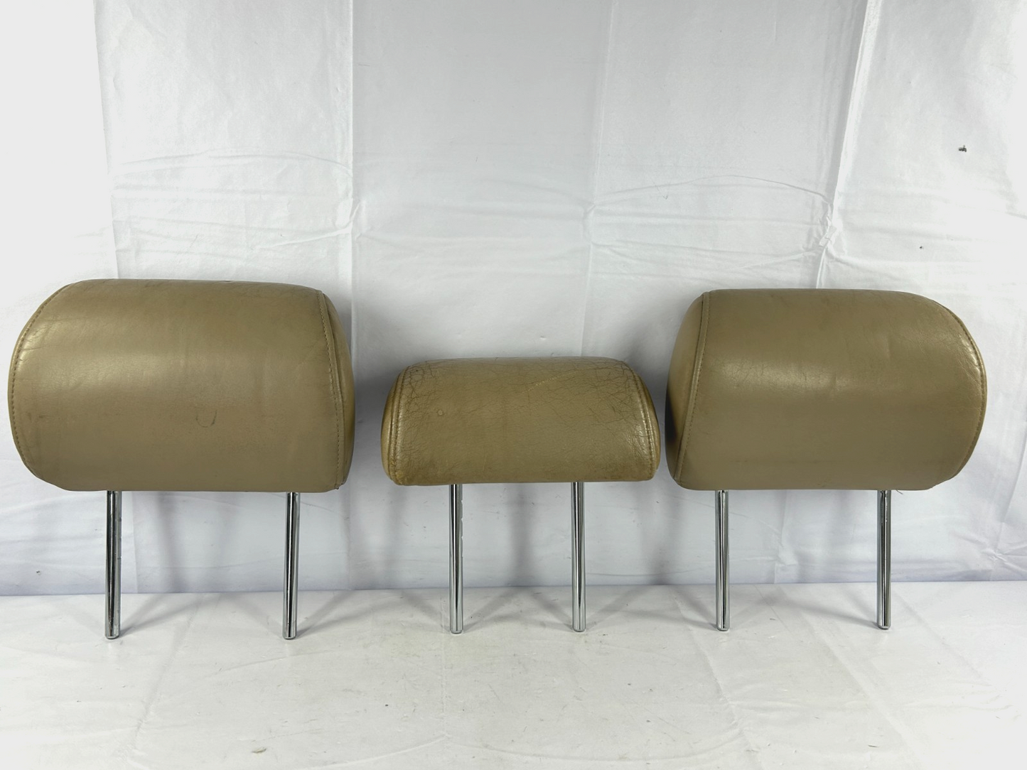 98-03 Toyota Land Cruiser Rear 2nd Row Seat Headrest Set Beige OEM 71940-60260