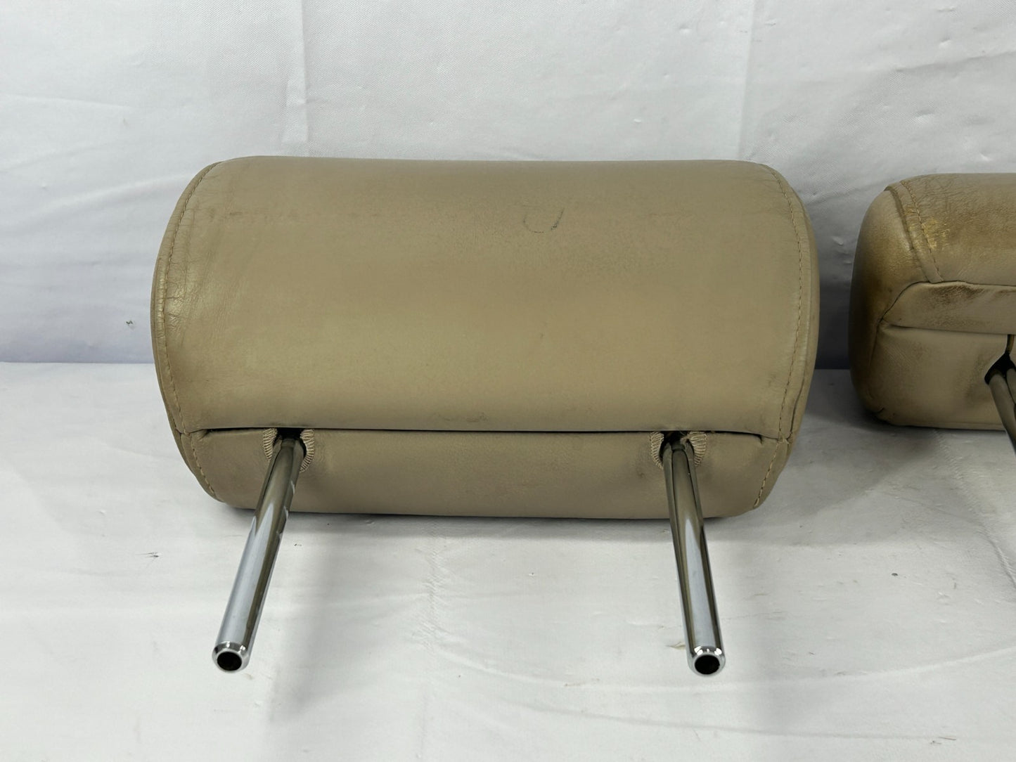 98-03 Toyota Land Cruiser Rear 2nd Row Seat Headrest Set Beige OEM 71940-60260