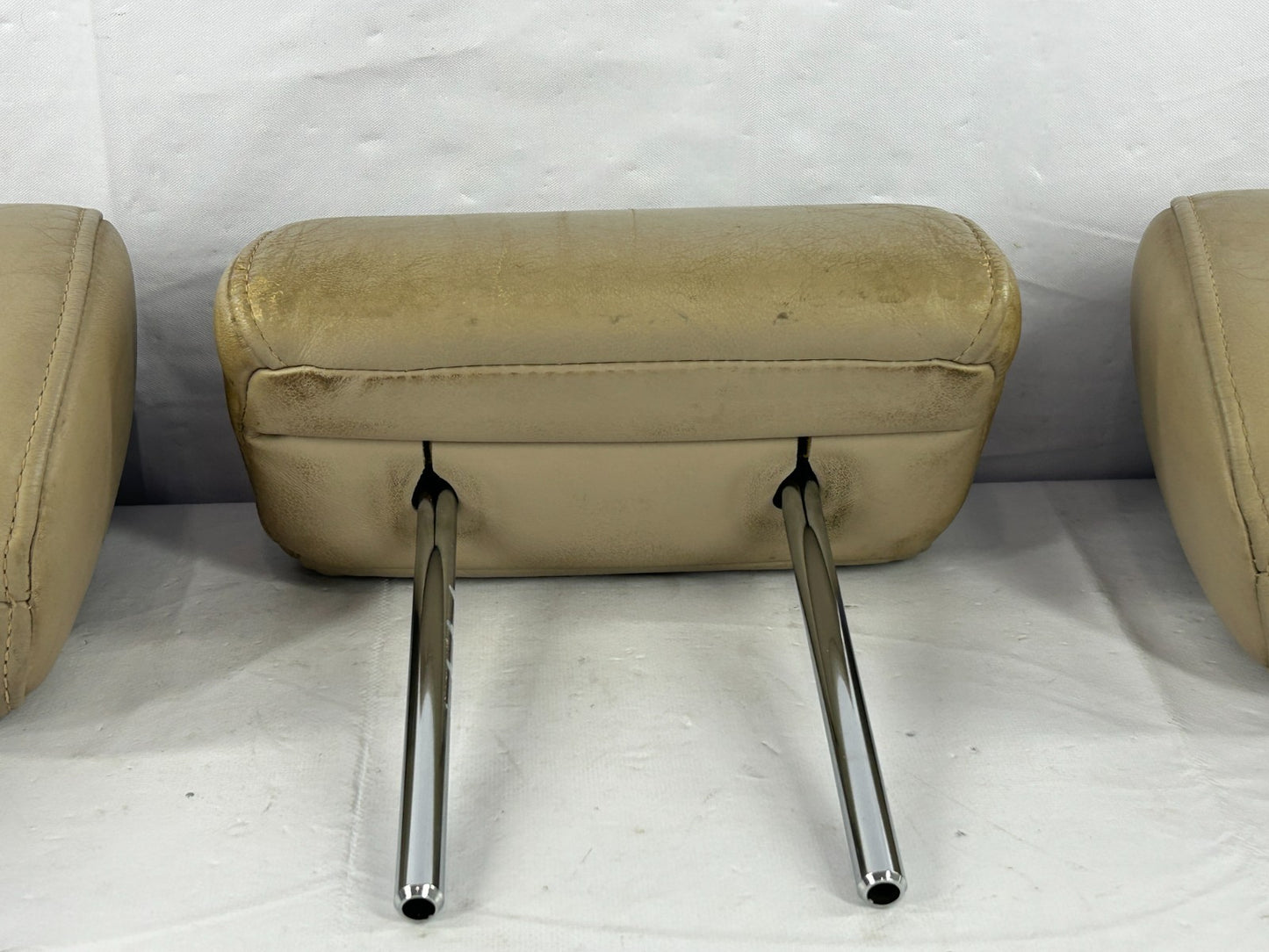 98-03 Toyota Land Cruiser Rear 2nd Row Seat Headrest Set Beige OEM 71940-60260