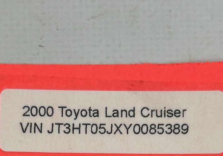 98-03 Toyota Land Cruiser Rear 2nd Row Seat Headrest Set Beige OEM 71940-60260