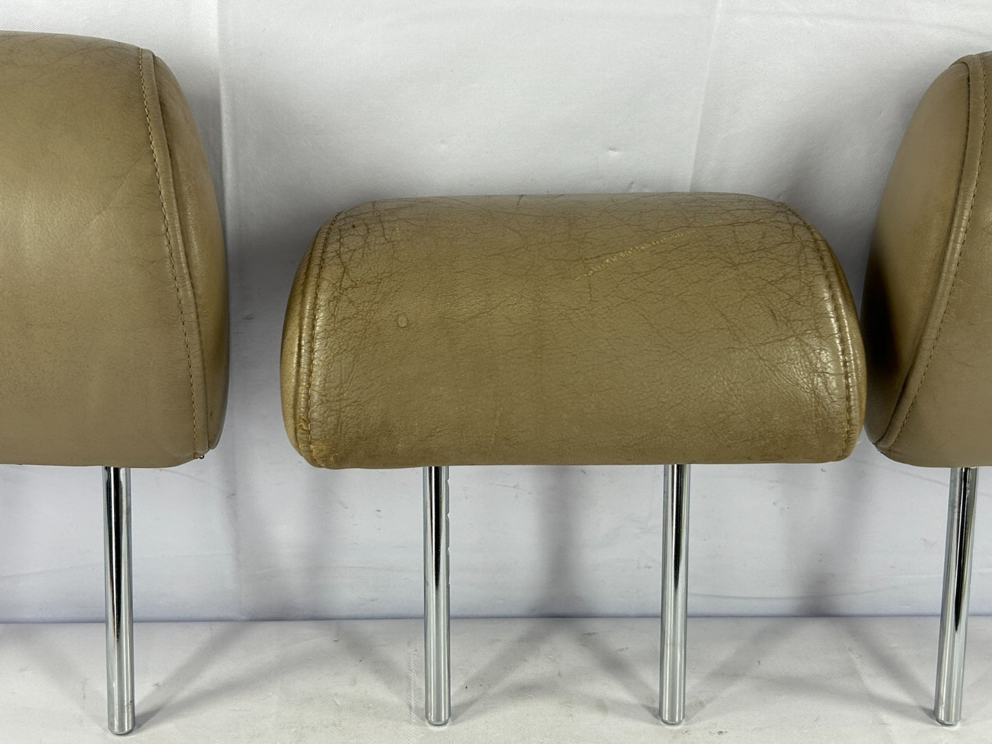 98-03 Toyota Land Cruiser Rear 2nd Row Seat Headrest Set Beige OEM 71940-60260