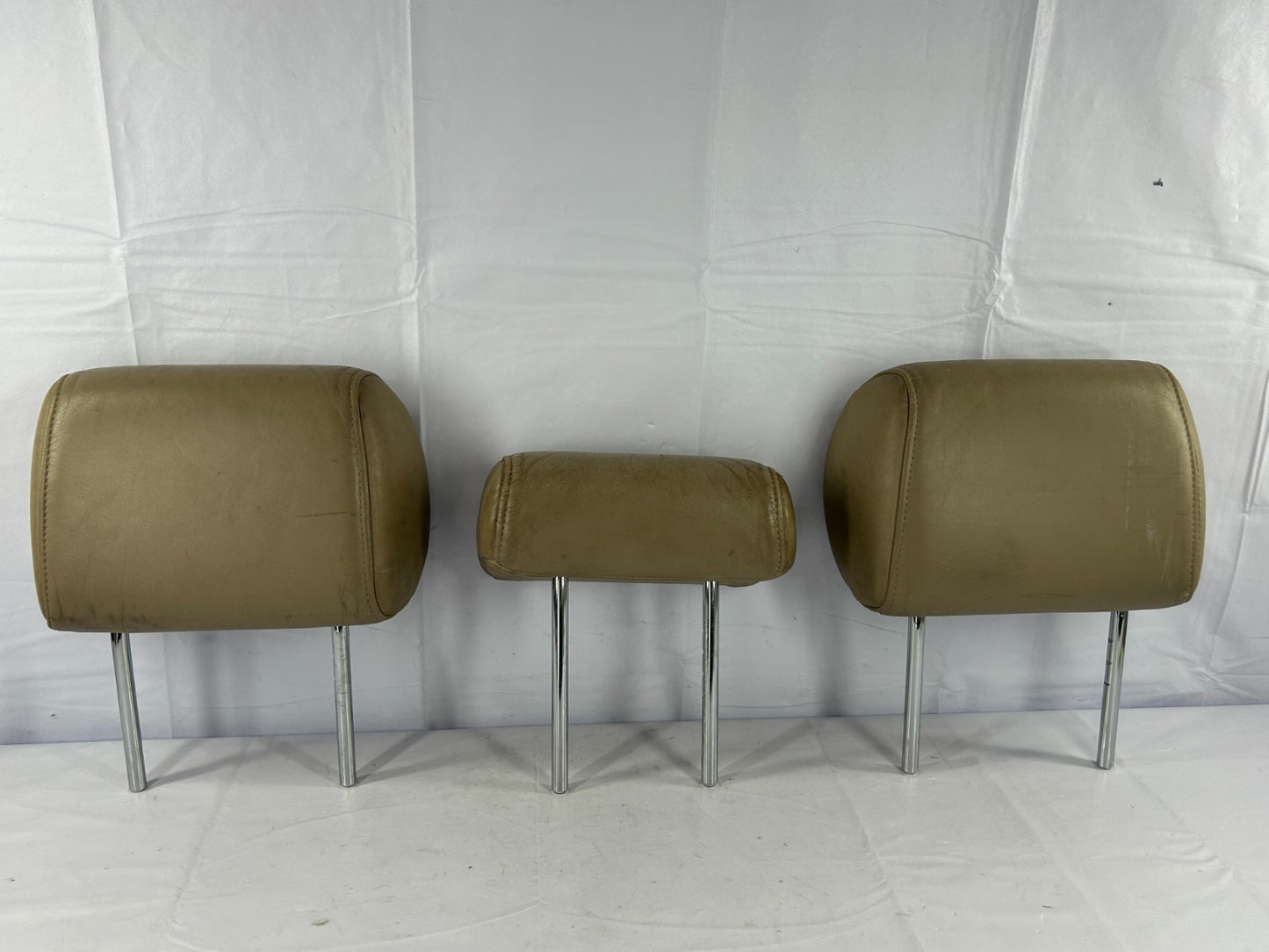 98-03 Toyota Land Cruiser Rear 2nd Row Seat Headrest Set Beige OEM 71940-60260