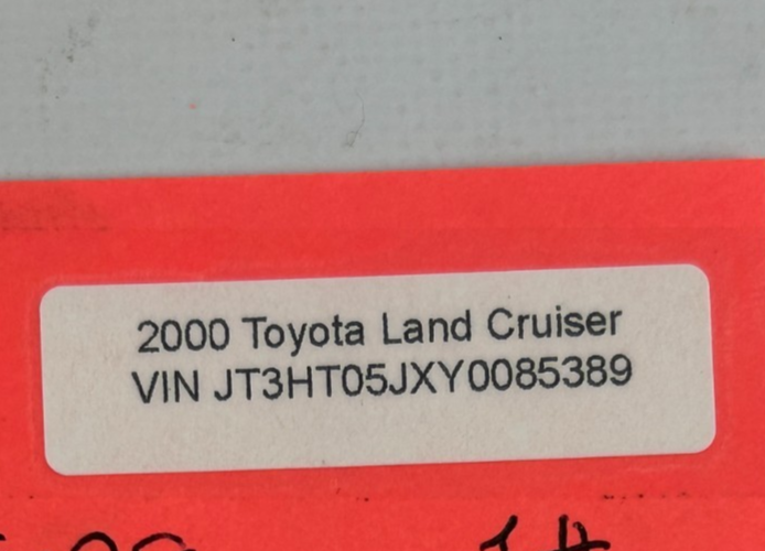 98-03 Toyota Land Cruiser Rear Right Quarter Panel Molding Trim OEM 75651-60180