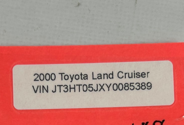 98-07 Toyota Land Cruiser Rear LH Window Rail Guide Support Bar OEM 67408-60040