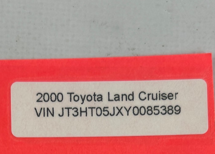 98-07 Toyota Land Cruiser Rear RH Window Rail Guide Support Bar OEM 67407-60040