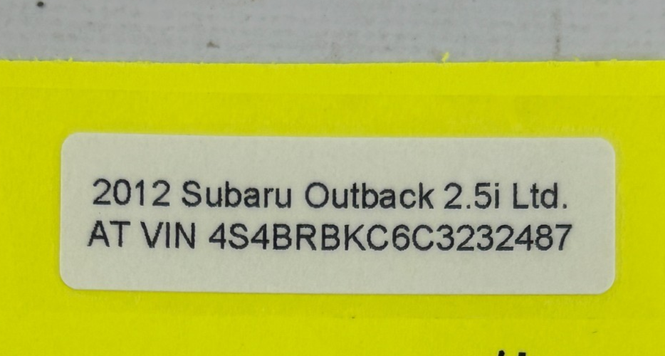 2010-2014 Subaru Outback Fuel Tank Filler Gas Cap Door Lid OEM 57601AJ01A9P