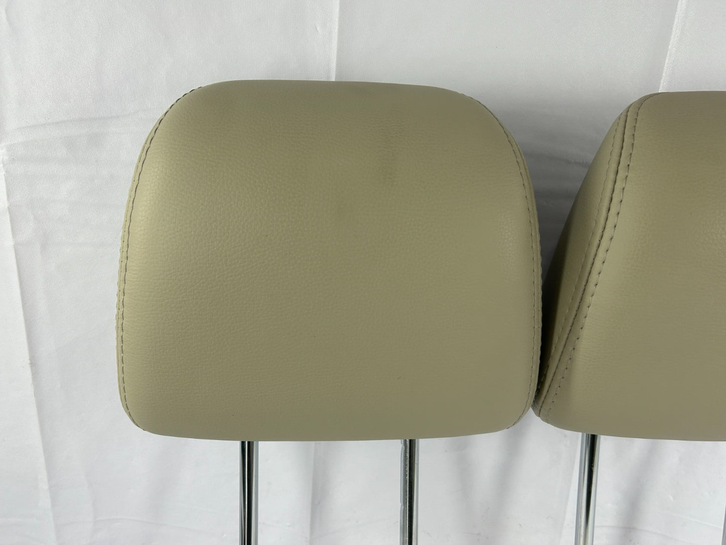 2010-2012 Subaru Outback Front Seat Leather Headrest Set Beige OEM 64061AJ01AWJ