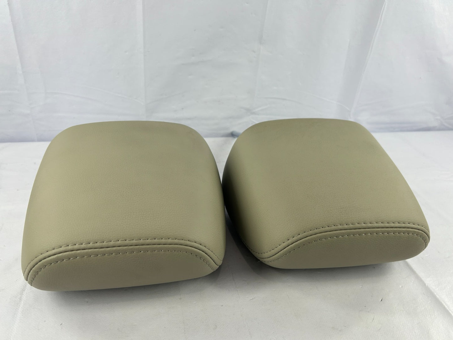 2010-2012 Subaru Outback Front Seat Leather Headrest Set Beige OEM 64061AJ01AWJ