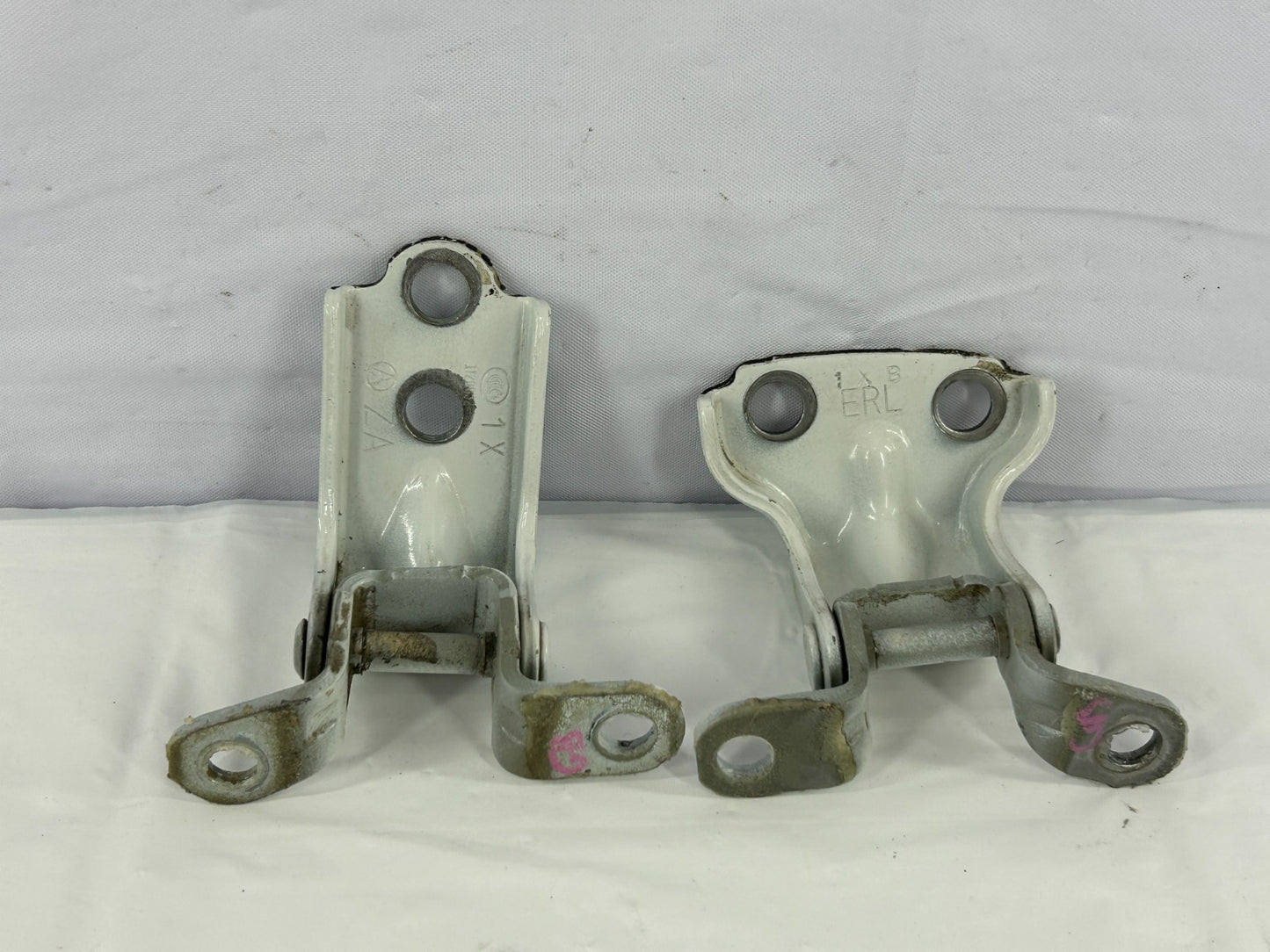 2010-2013 Subaru Outback Rear Left Upper & Lower Door Hinge Set OEM 60479AJ010