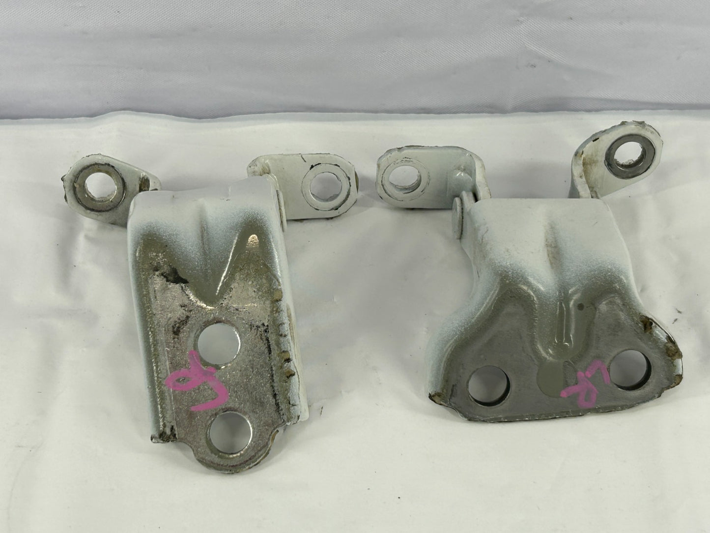 2010-2013 Subaru Outback Rear Left Upper & Lower Door Hinge Set OEM 60479AJ010
