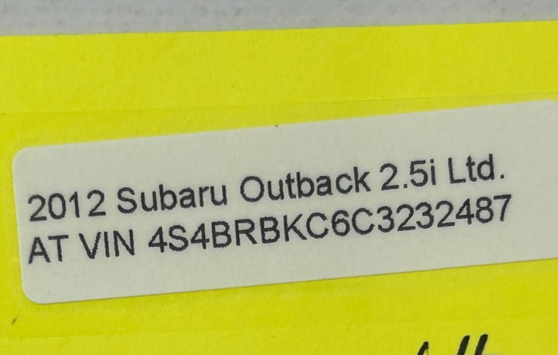 2010-2014 Subaru Outback A/C Heater Climate Control Unit OEM 72311AJ03A