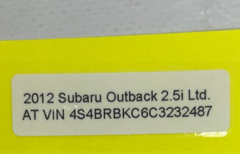 2010-2021 Subaru Outback Front Roof Sun Visor Support Hook Beige OE 92018FG001ME