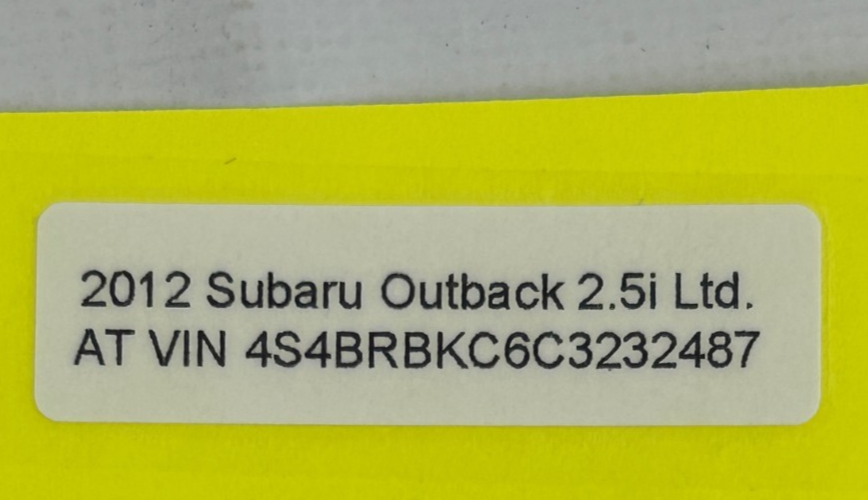 2002-2026 Subaru Outback Steering Wheel Lateral Arm Nut OEM 023812000