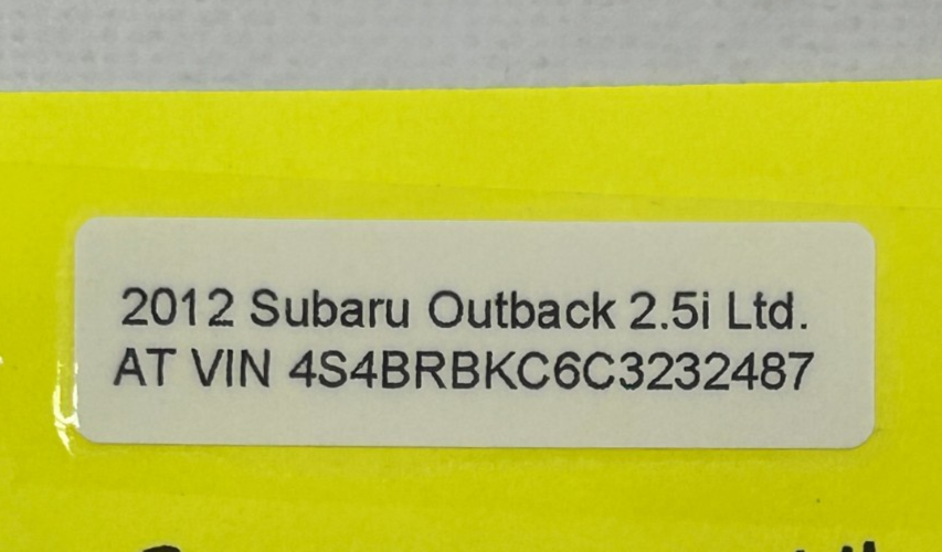 05-21 Subaru Outback Front Engine Fuse Box Multi Use 4-Pin Relay OEM 82501AG05B