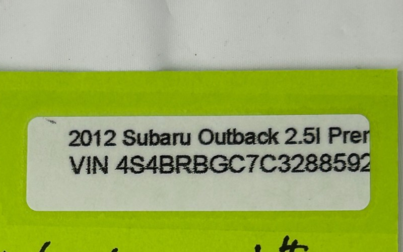 10-14 Subaru Outback Left Driver Dash A/C Air Vent Grille Trim OEM 66110AJ01A