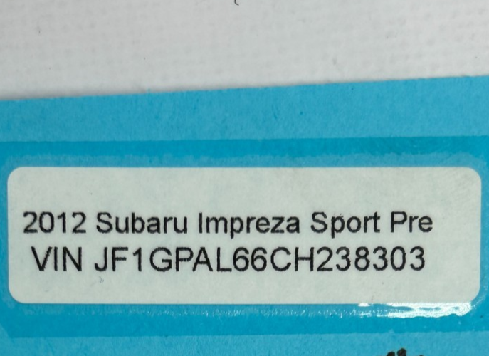 12-14 Subaru Impreza Right Passenger Side AC Air Vent Grille Assy OEM 66110FJ020