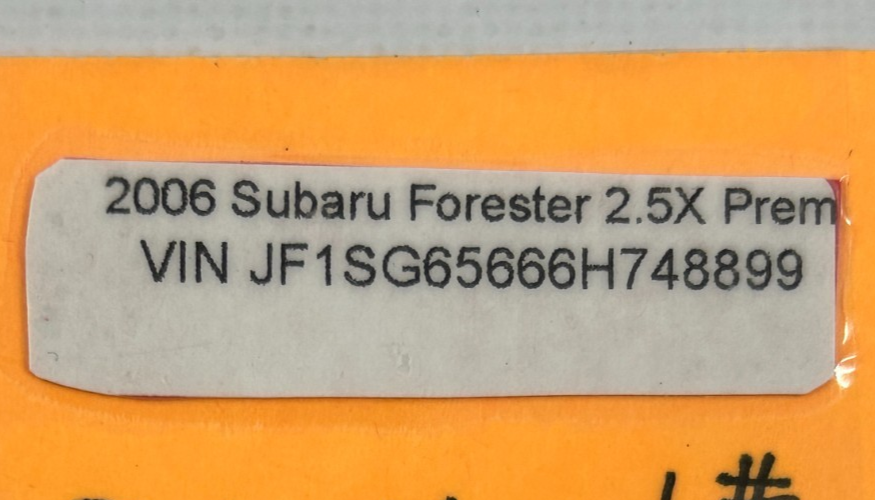 03-08 Subaru Forester Front Left Side Dash A/C Air Vent Duct OEM 66110SA010ML