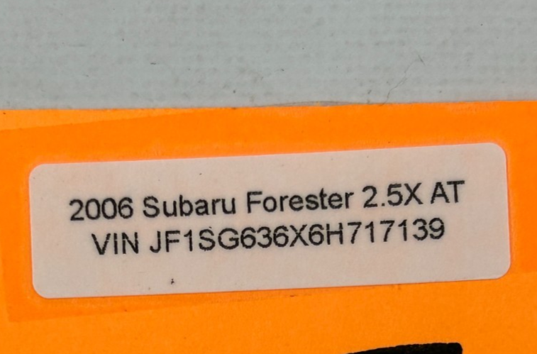 03-08 Subaru Forester Front Left Side Dash A/C Air Vent Duct OEM 66110SA010ML