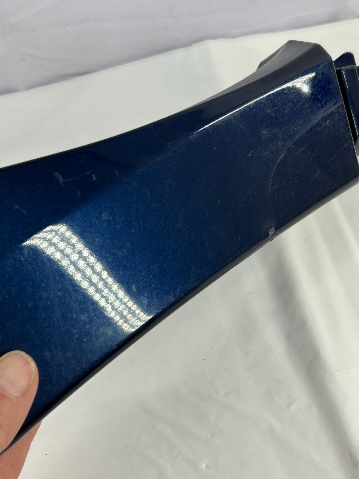 06-08 Subaru Forester Front Left Fender Garnish Trim Regal Blue OEM 91112SA310