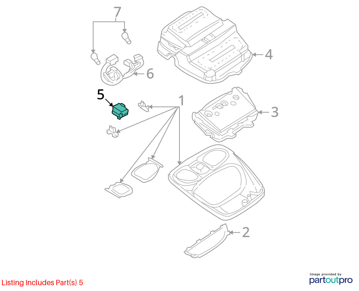 1997-2004 Jeep Grand Cherokee Left Lumbar Seat Adjustment Switch OEM 56042064