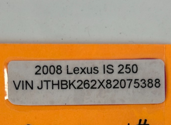 06-13 Lexus IS250 Front Left Driver Seat Lumbar Adjust Switch OEM 84920-30240-C0