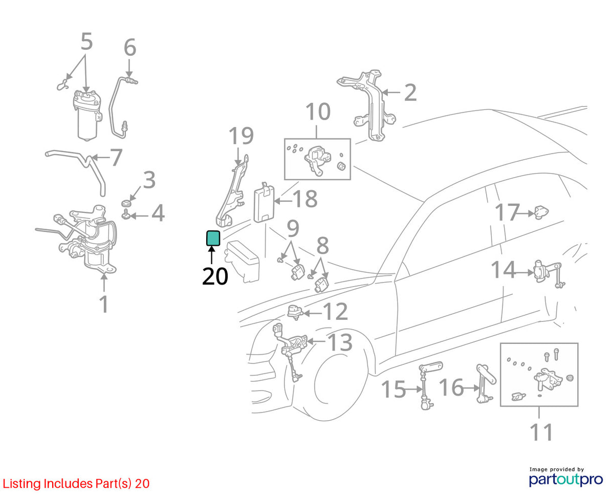 1999-2003 Lexus RX300 Multi Purpose Relay OEM 90987-02006