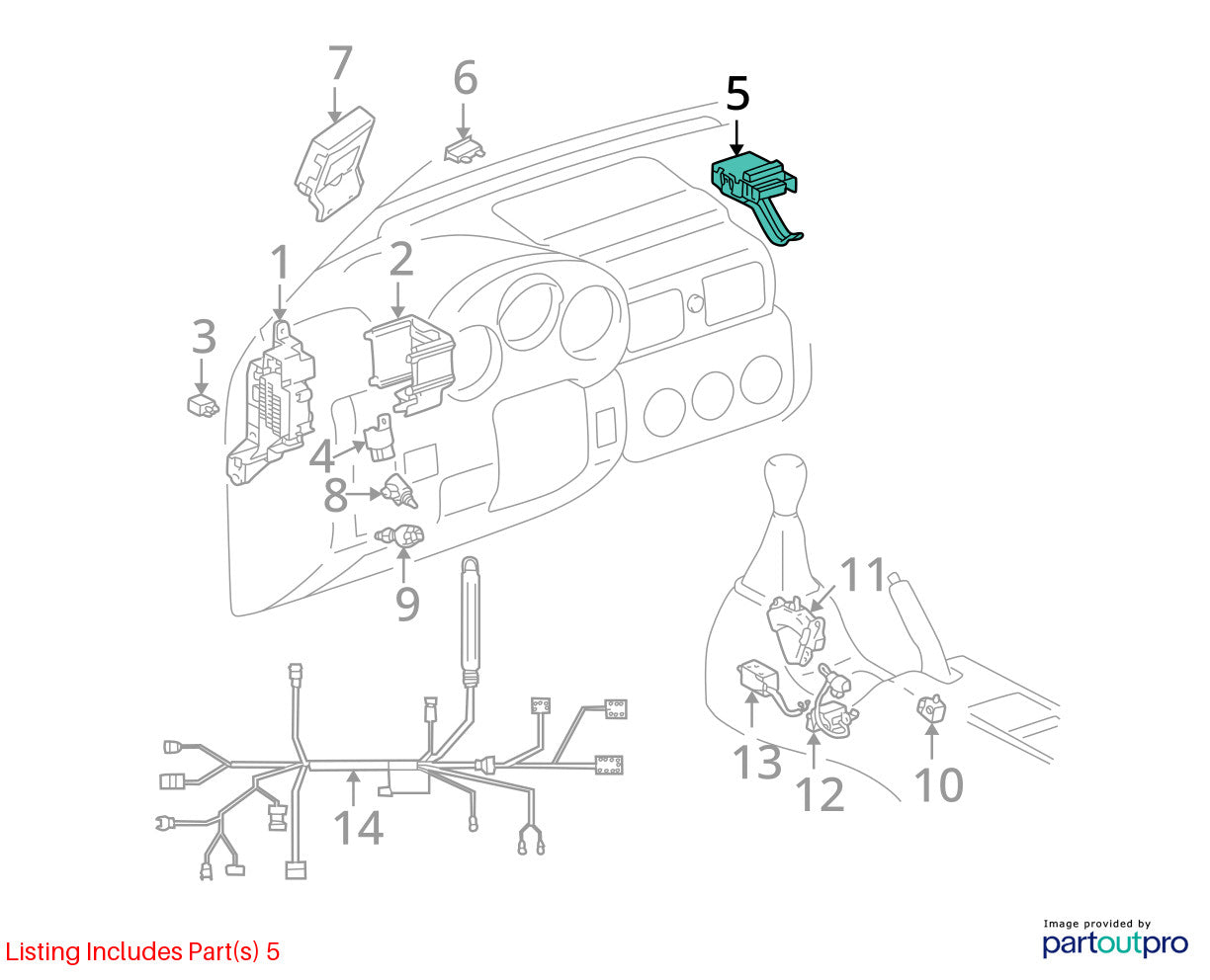 2000-2003 Lexus RX300 Fuse Box Multi Purpose 4-Pin Relay OEM 90987-02020