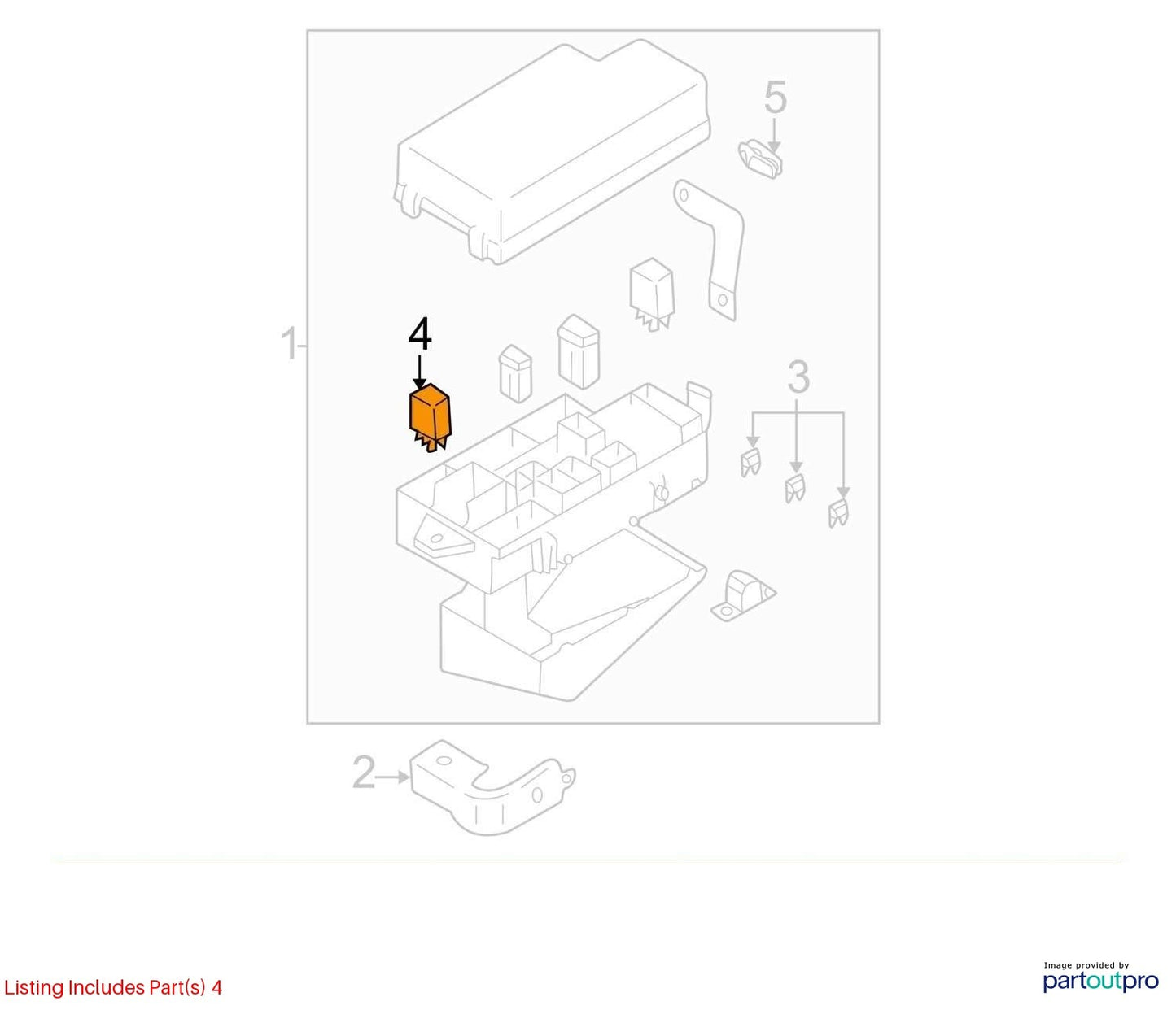 1998-2007 Subaru Impreza Fuse Box Multi Purpose 4-Pin Relay OEM 82501FC000