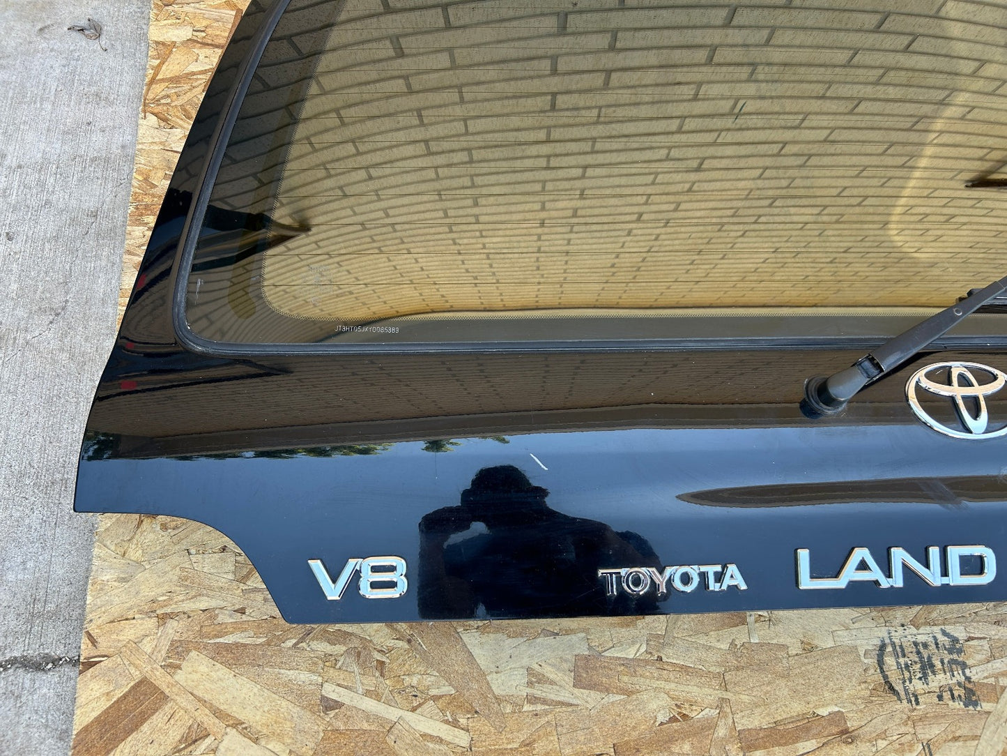 1998-02 Toyota Land Cruiser Tailgate Lift gate Trunk Hatch  BLACK OEM