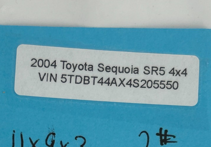 2004 Toyota Sequoia Owner Manual Guide Book and Leather Case OEM