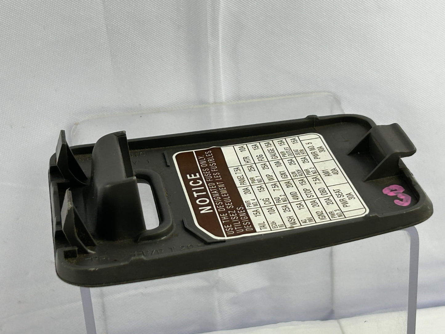 2001-2007 Toyota Sequoia Front Dash Fuse Box Lid Cover Panel OEM 55545-0C010-B0