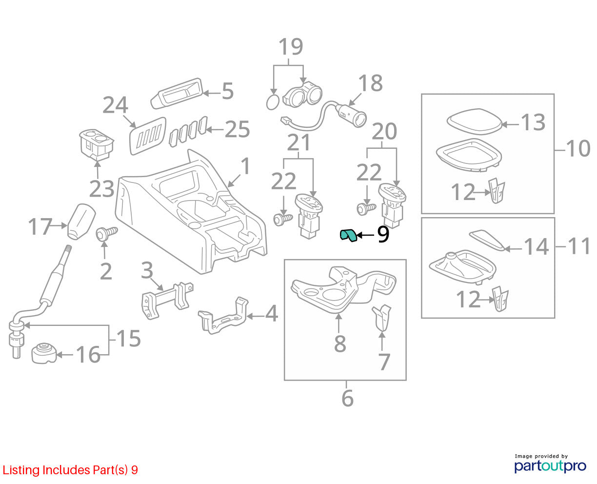 01-07 Toyota Sequoia Seat Heater Switch Blank Filler Insert Cap OEM 58839-0C010