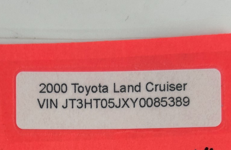 98-03 Toyota Land Cruiser Front Left Door Armrest Pull Handle OEM 7422060090E0